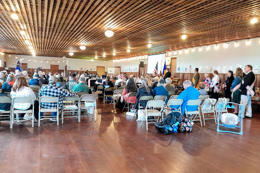 Inside-Van-Duzen-River-Grange-Hall CA State Grange convention 2025